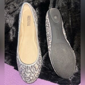 Kenneth Cole Reaction Women's Silver Sequin Flats